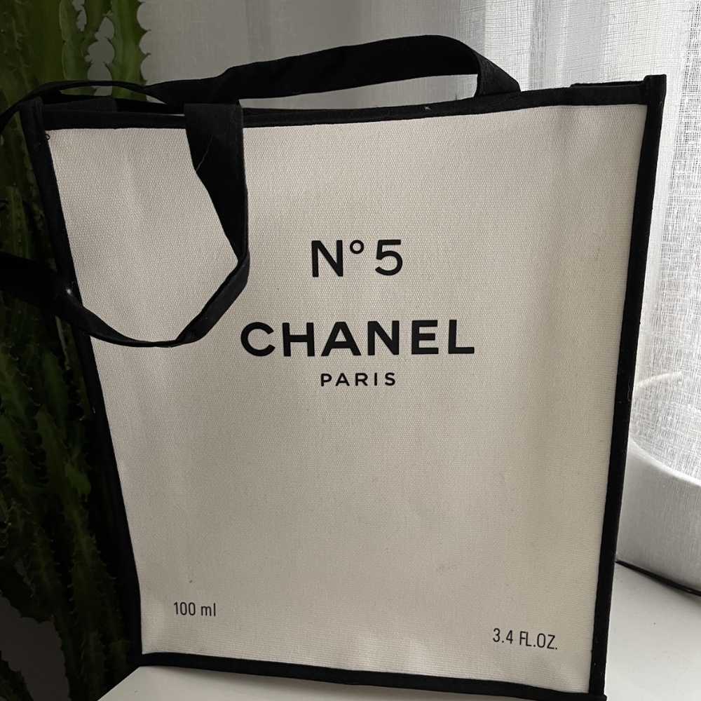 NEW CHANEL Factory N°5 100th Anniversary Canvas Tote Bag Limited Edition Large
